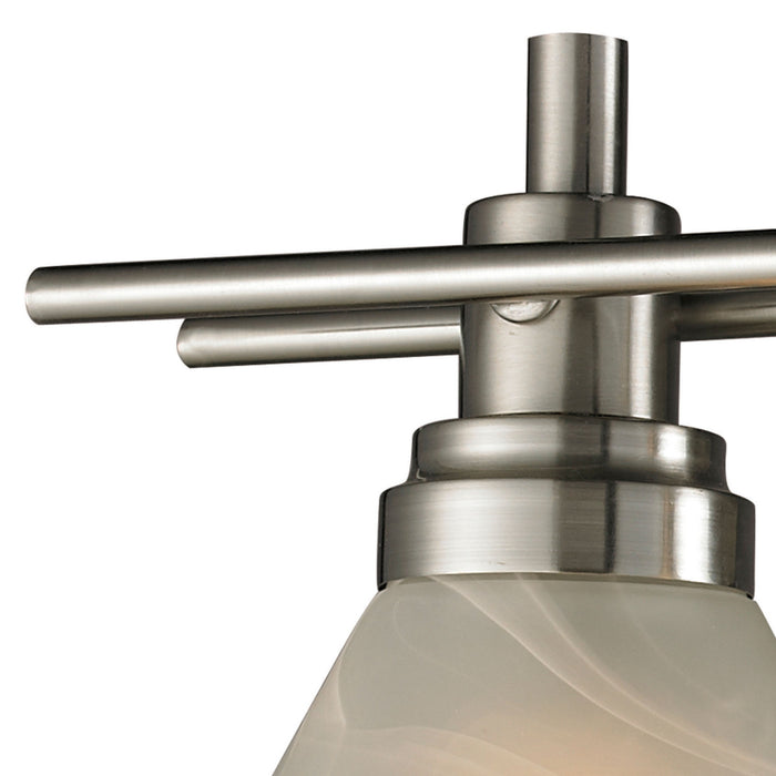Two Light Vanity Lamp from the Pemberton collection in Brushed Nickel finish
