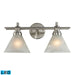 ELK Home - 11401/2-LED - LED Vanity Lamp - Pemberton - Brushed Nickel
