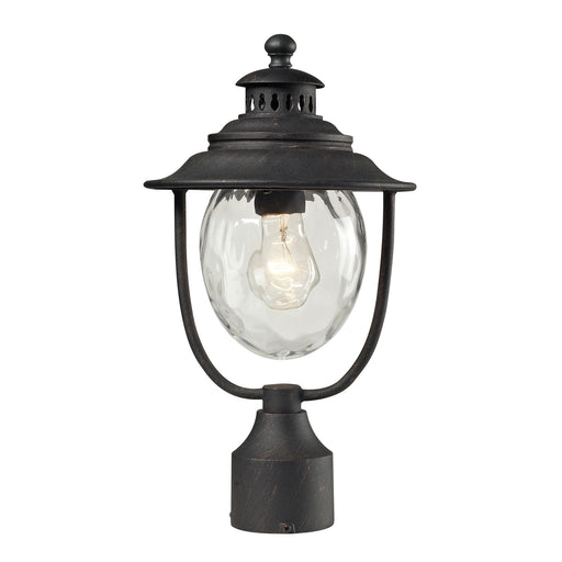 ELK Home - 45042/1 - One Light Outdoor Post Lantern - Searsport - Weathered Charcoal