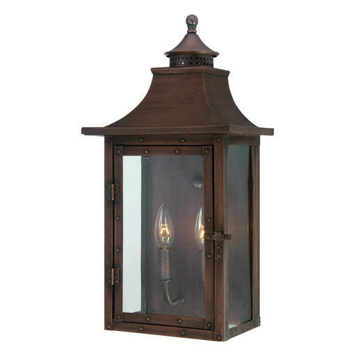 Acclaim Lighting - 8312CP - Two Light Outdoor Wall Mount - St. Charles - Copper Patina