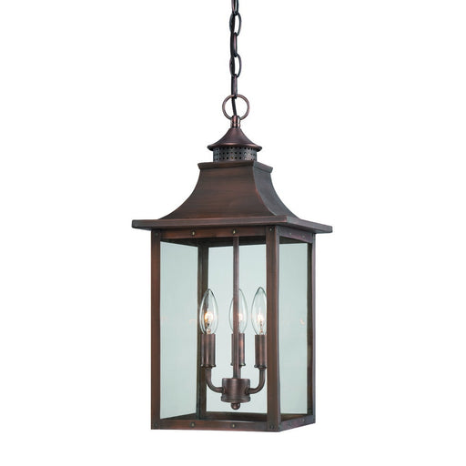 Acclaim Lighting - 8316CP - Three Light Outdoor Hanging Lantern - St. Charles - Copper Patina