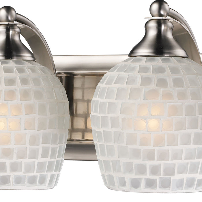 LED Vanity Lamp from the Mix and Match Vanity collection in Satin Nickel finish