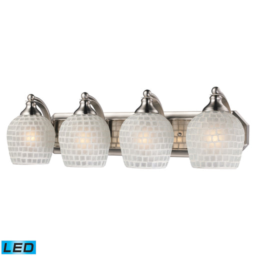 ELK Home - 570-4N-WHT-LED - LED Vanity Lamp - Mix and Match Vanity - Satin Nickel