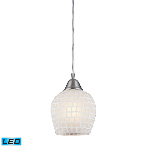 ELK Home - 528-1WHT-LED - LED Mini Pendant - Fusion - Satin Nickel