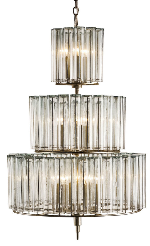 Currey and Company - 9309 - 12 Light Chandelier - Bevilacqua - Silver Leaf