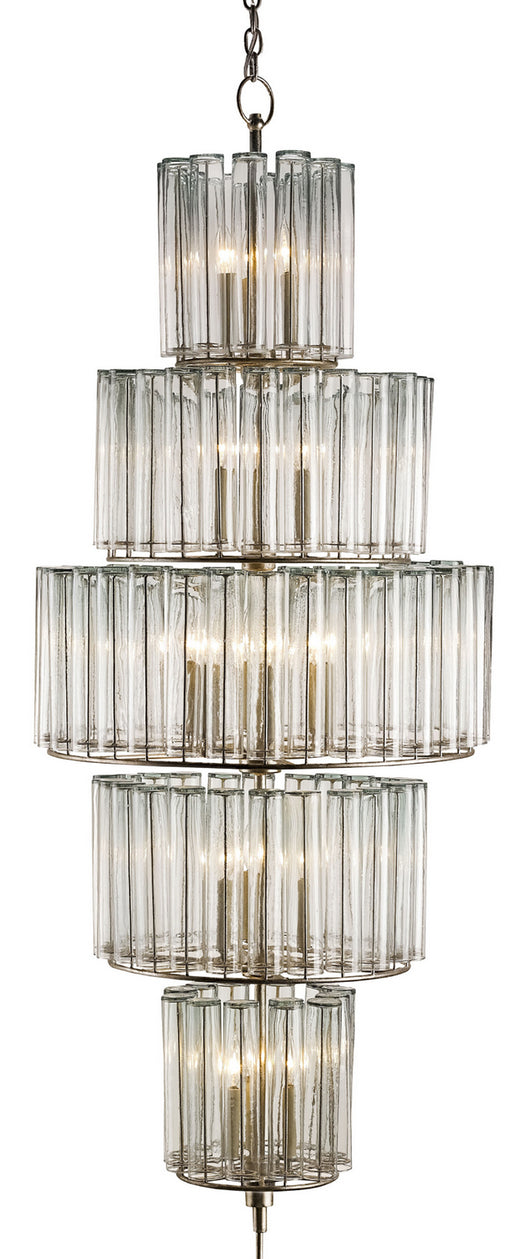 Currey and Company - 9311 - 18 Light Chandelier - Bevilacqua - Silver Leaf