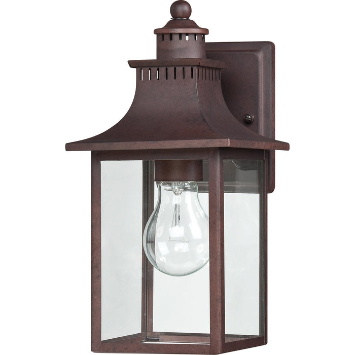 One Light Outdoor Wall Lantern from the Chancellor collection in Copper Bronze finish