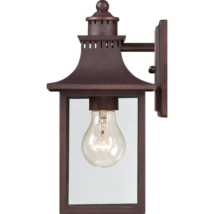 One Light Outdoor Wall Lantern from the Chancellor collection in Copper Bronze finish