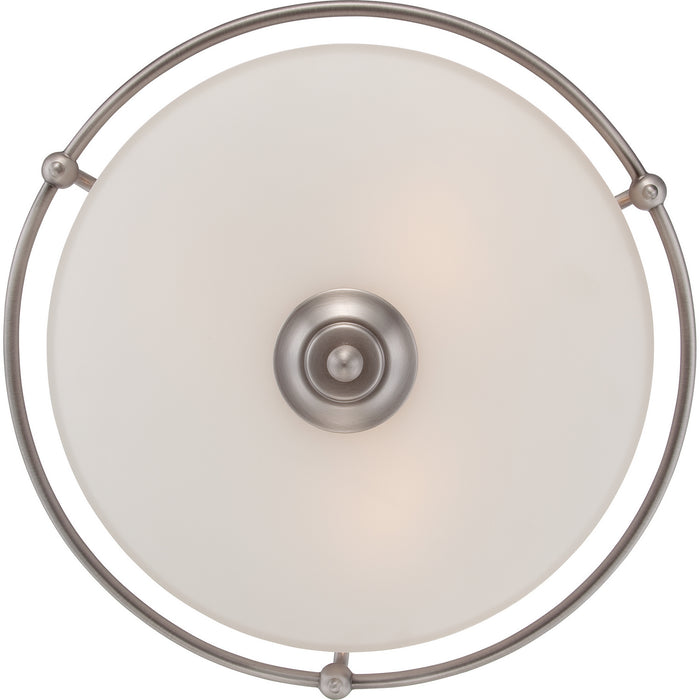 Three Light Flush Mount from the Griffin collection in Antique Nickel finish