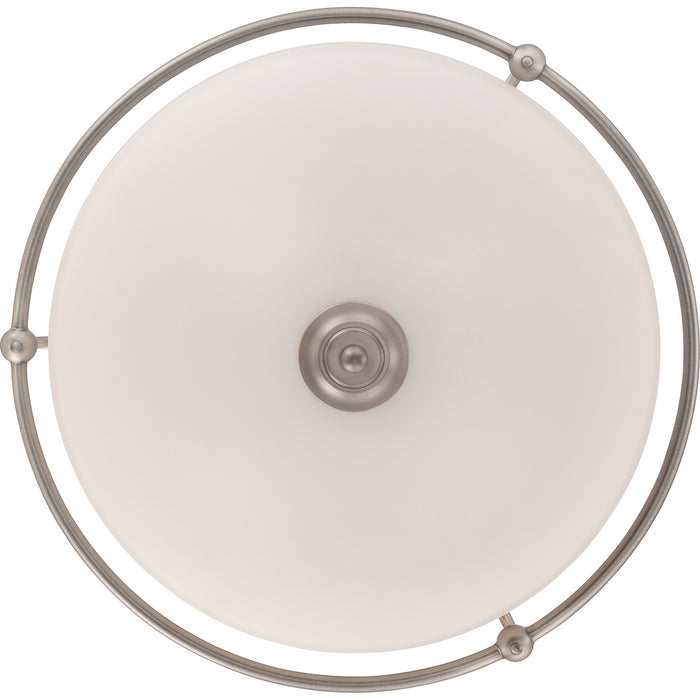 Four Light Flush Mount from the Griffin collection in Antique Nickel finish