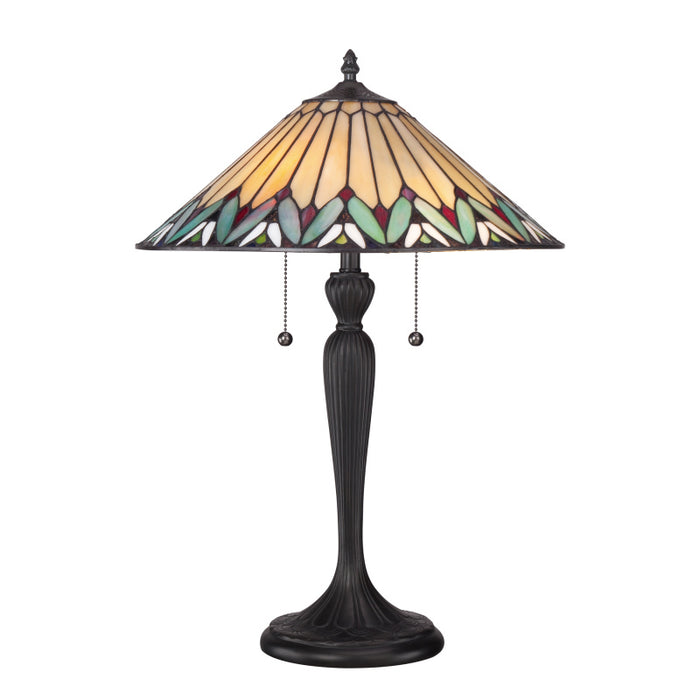 Quoizel - TF1433T - Two Light Table Lamp - Pearson - Bronze Patina
