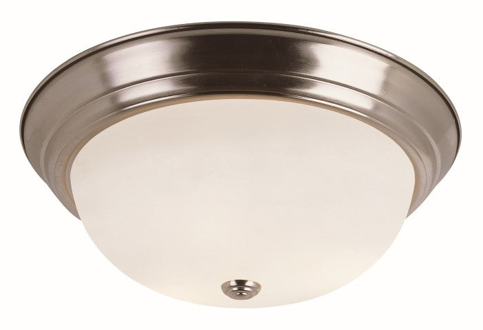 Trans Globe Imports - 13719 BN - Three Light Flushmount - Bowers - Brushed Nickel