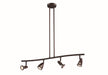 Trans Globe Imports - W-466 ROB - Four Light Track Light - Stingray - Rubbed Oil Bronze