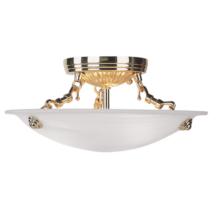 Livex Lighting - 4272-02 - Three Light Ceiling Mount - Oasis - Polished Brass