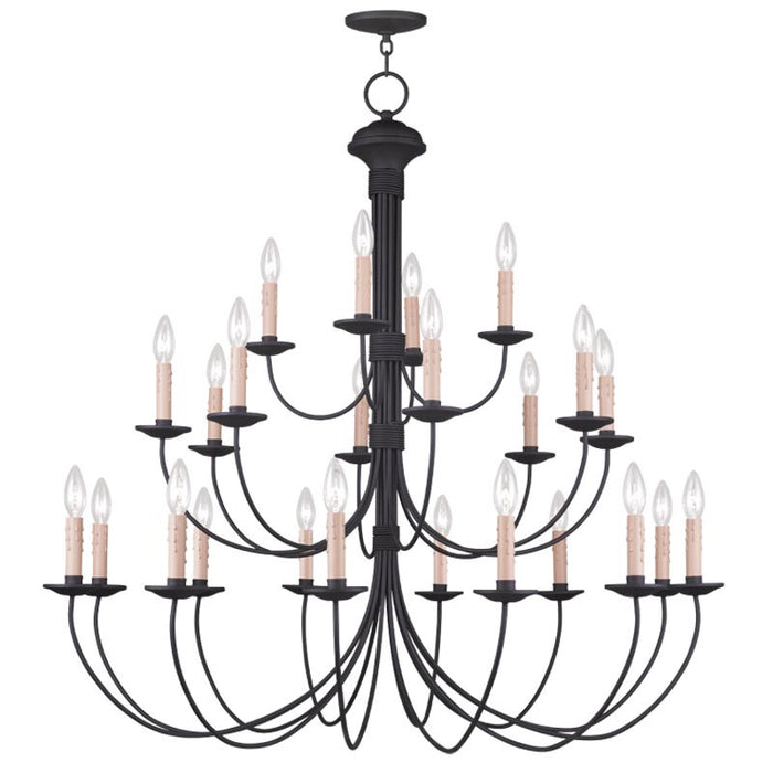 Livex Lighting - 4537-04 - 24 Light Chandelier - Heritage - Black