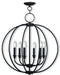 Livex Lighting - 4666-07 - Six Light Chandelier - Milania - Bronze