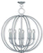 Livex Lighting - 4668-91 - Eight Light Chandelier - Milania - Brushed Nickel