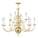 Livex Lighting - 5014-02 - 12 Light Chandelier - Williamsburgh - Polished Brass