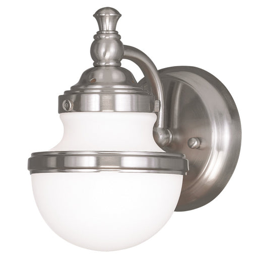 Livex Lighting - 5711-91 - One Light Bath Light/Wall Sconce - Oldwick - Brushed Nickel