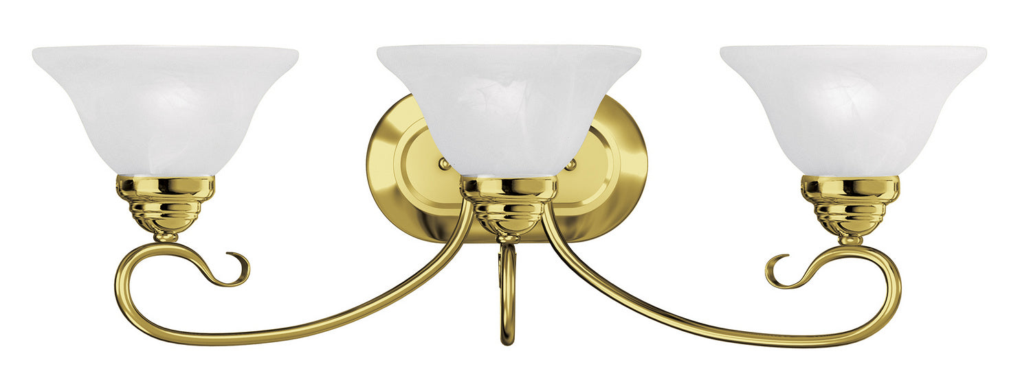 Livex Lighting - 6103-02 - Three Light Bath Vanity - Coronado - Polished Brass