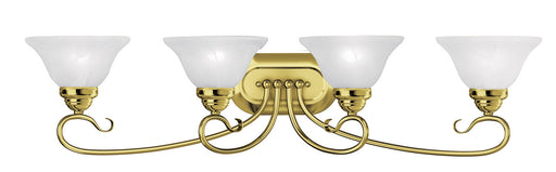 Livex Lighting - 6104-02 - Four Light Bath Vanity - Coronado - Polished Brass
