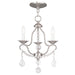 Livex Lighting - 6423-91 - Three Light Mini Chandelier - Chesterfield - Brushed Nickel