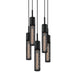 Sonneman - 4941.97-5 - Five Light Pendant - Urban Edge™ - Textured Black