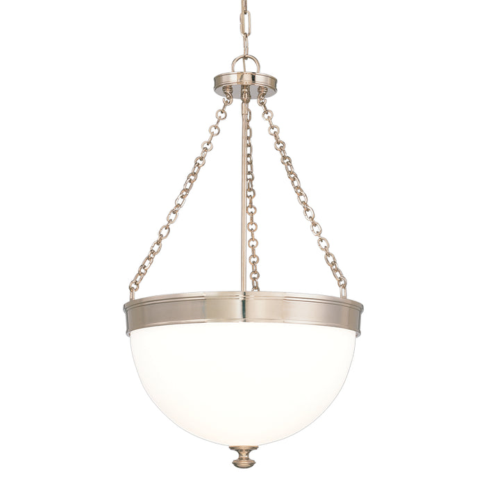 Hudson Valley - 324-PN - Three Light Pendant - Barrington - Polished Nickel