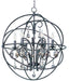 Maxim - 25144OI - Six Light Pendant - Orbit - Oil Rubbed Bronze