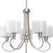 Progress Lighting - P4696-09 - Five Light Chandelier - Invite - Brushed Nickel