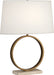 Robert Abbey - 2295 - One Light Table Lamp - Logan - Aged Brass w/ Travertine Stone Base RHBN