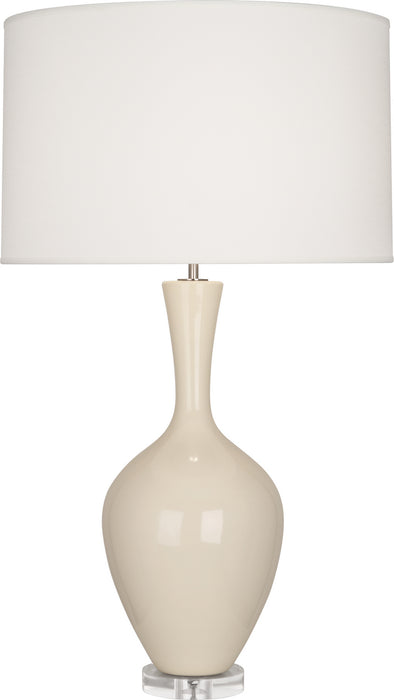 Robert Abbey - BN980 - One Light Table Lamp - Audrey - Bone Glazed Ceramic