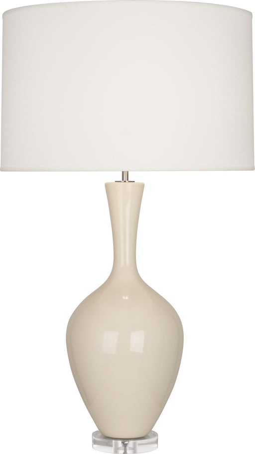 Robert Abbey - BN980 - One Light Table Lamp - Audrey - Bone Glazed Ceramic