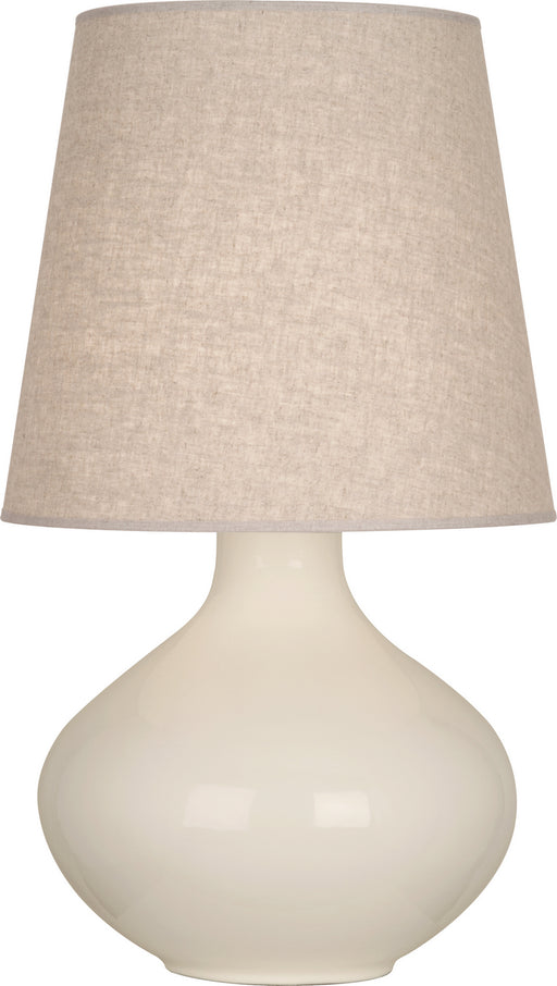 Robert Abbey - BN991 - One Light Table Lamp - June - Bone Glazed Ceramic