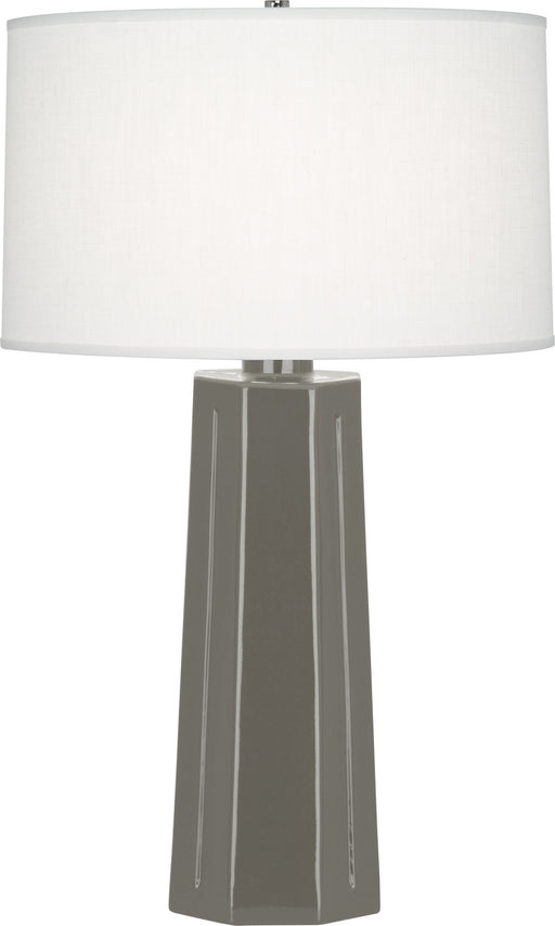 Robert Abbey - CR960 - One Light Table Lamp - Mason - Ash Glazed Ceramic