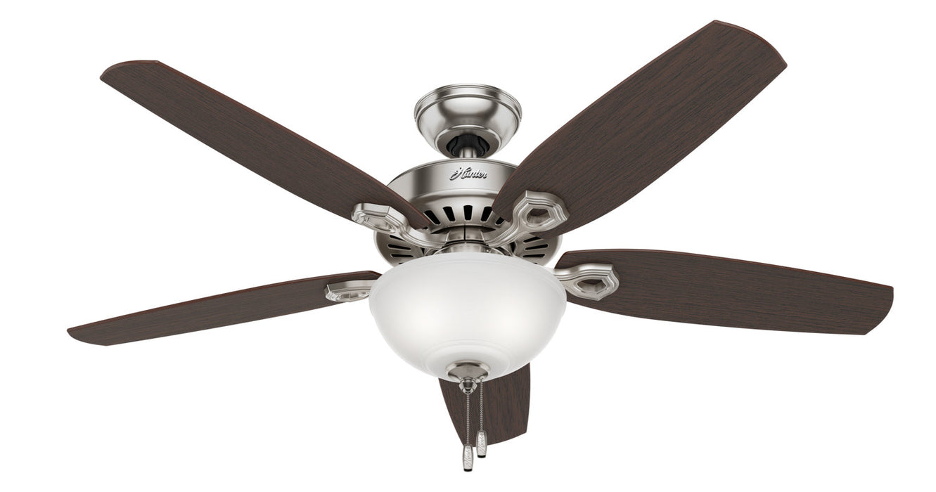 Hunter 52" Builder Ceiling Fan with LED Light Kit and Pull Chains