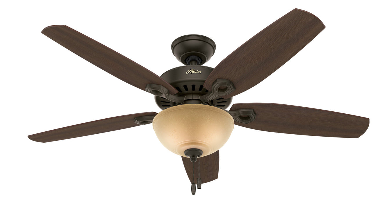 Hunter 52" Builder Ceiling Fan with LED Light Kit and Pull Chains