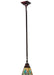 Meyda Tiffany - 20061 - One Light Mini Pendant - Mackintosh Leaf - Wrought Iron