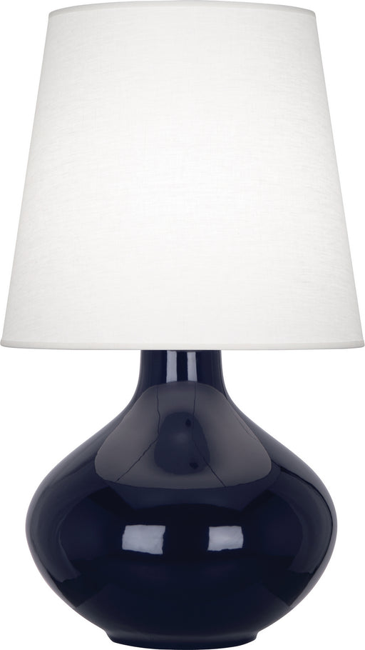 Robert Abbey - MB993 - One Light Table Lamp - June - Midnight Blue Glazed Ceramic