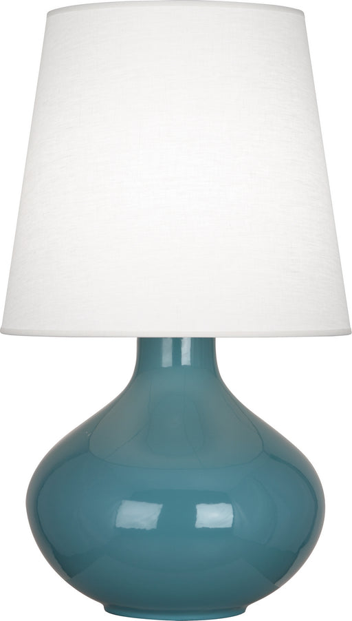 Robert Abbey - OB993 - One Light Table Lamp - June - Steel Blue Glazed Ceramic