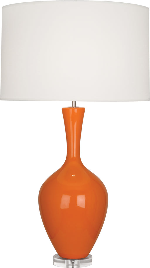 Robert Abbey - PM980 - One Light Table Lamp - Audrey - Pumpkin Glazed Ceramic