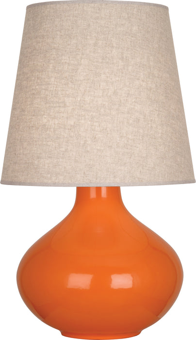 Robert Abbey - PM991 - One Light Table Lamp - June - Pumpkin Glazed Ceramic
