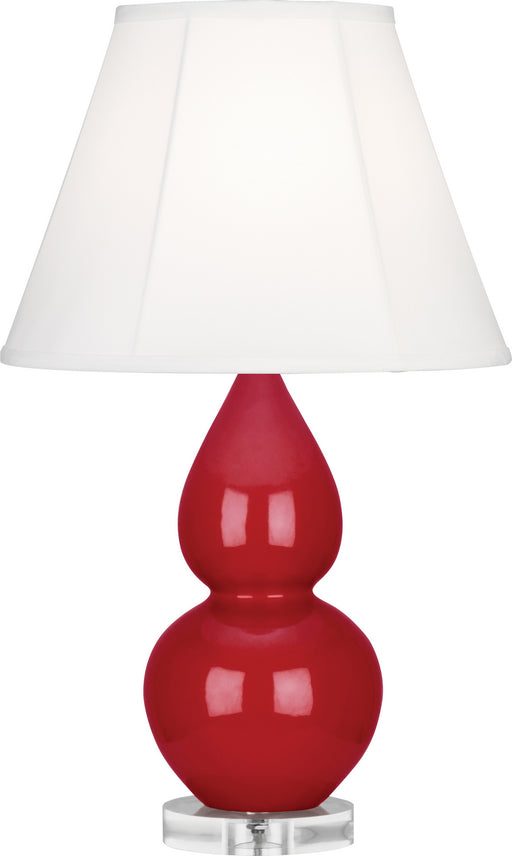 Robert Abbey - RR13 - One Light Accent Lamp - Small Double Gourd - Ruby Red Glazed Ceramic w/ Lucite Base