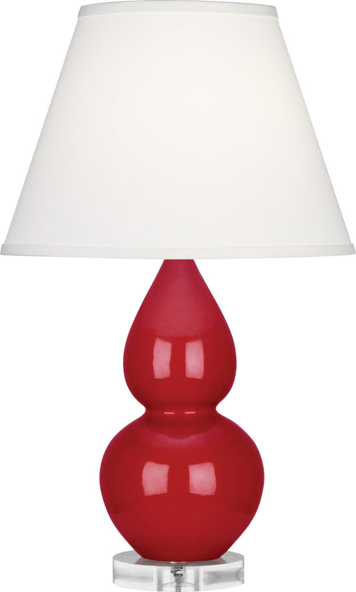 Robert Abbey - RR13X - One Light Accent Lamp - Small Double Gourd - Ruby Red Glazed Ceramic w/ Lucite Base