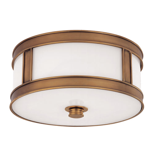 Hudson Valley - 5513-AGB - Two Light Flush Mount - Patterson - Aged Brass