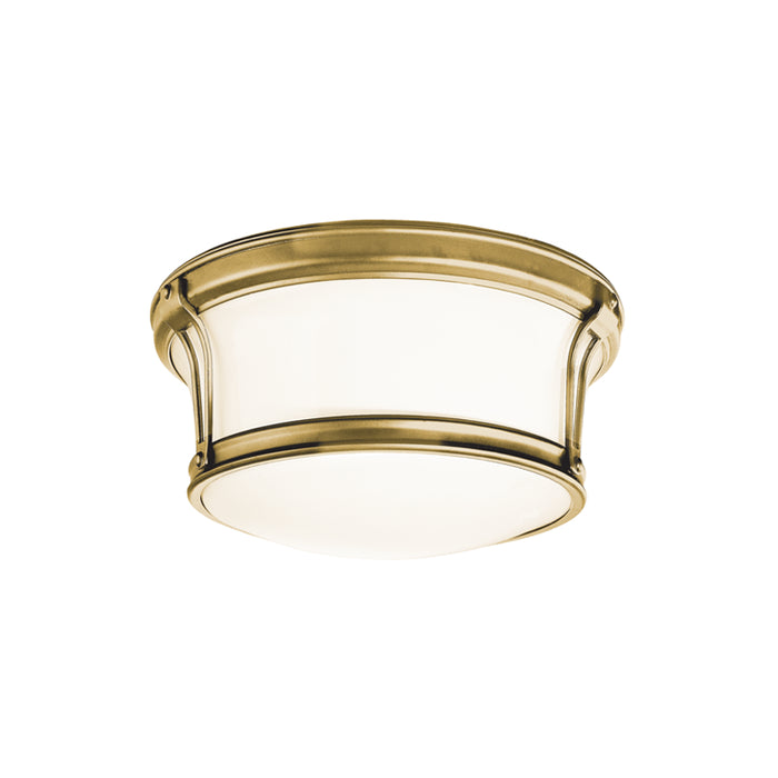 Hudson Valley - 6510-AGB - Two Light Flush Mount - Newport - Aged Brass