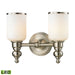 ELK Home - 11581/2-LED - LED Vanity Lamp - Bristol - Brushed Nickel