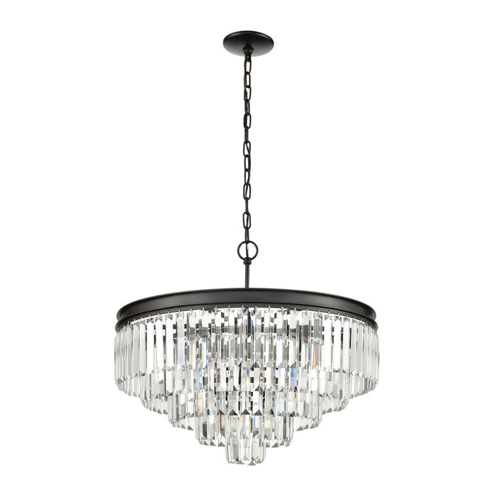 Six Light Chandelier from the Palacial collection in Oil Rubbed Bronze finish