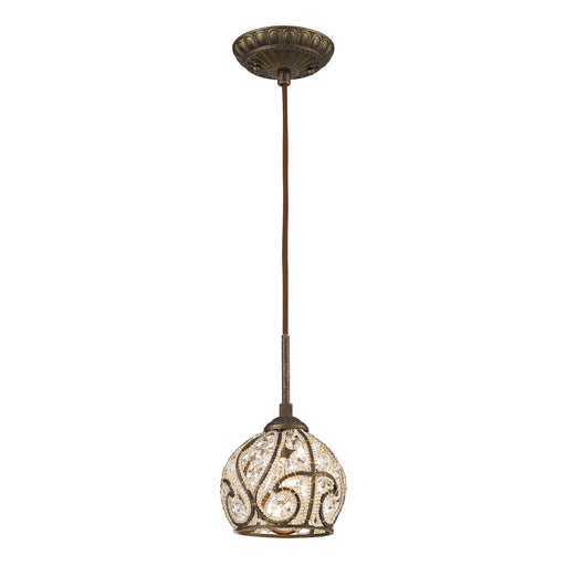 ELK Home - 15976/1 - One Light Mini Pendant - Elizabethan - Dark Bronze