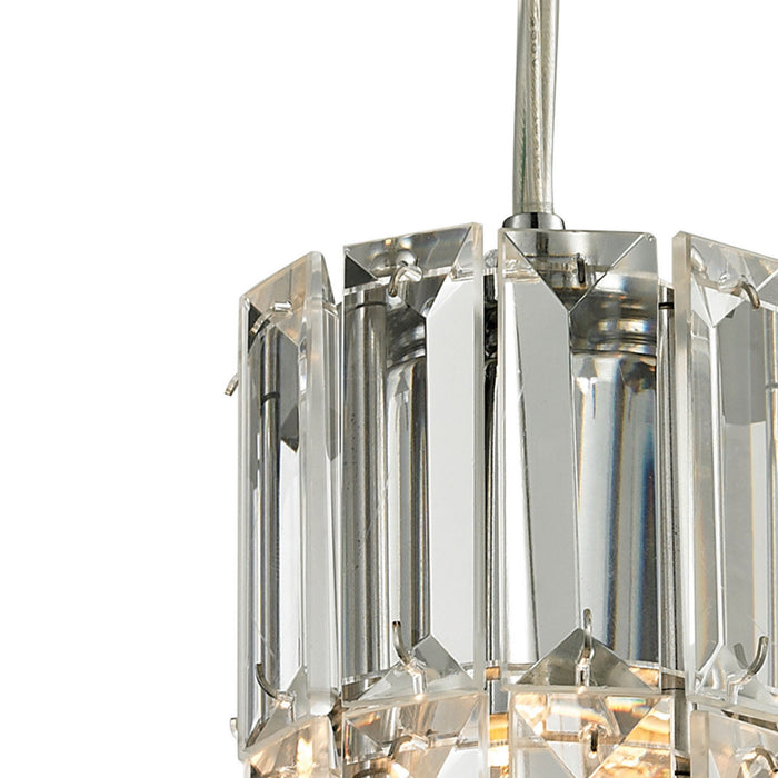 One Light Mini Pendant from the Cynthia collection in Polished Chrome finish